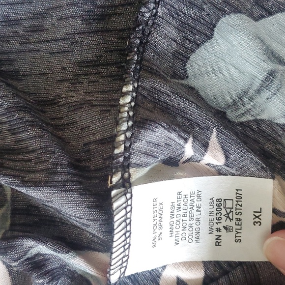 Chic Soul Babydoll Top 3X - Picture 5 of 5